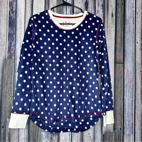|NWT| PJ SALVAGE Super Soft Polka Dot Long Sleeve Pajama Top - Picture 1 of 7
